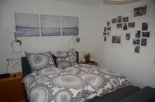 מיטה או מיטות בחדר ב-360 Grad - the view
