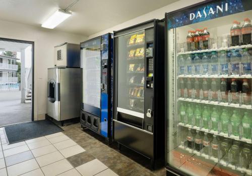 a drink refrigerator in a store with soda at Motel 6-Camarillo, CA in Camarillo