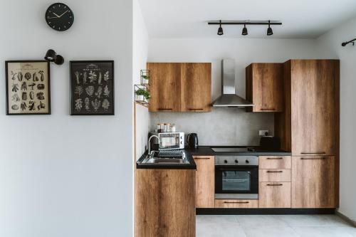 Kuchyň nebo kuchyňský kout v ubytování Ta' Tereza Apartment in Gozo