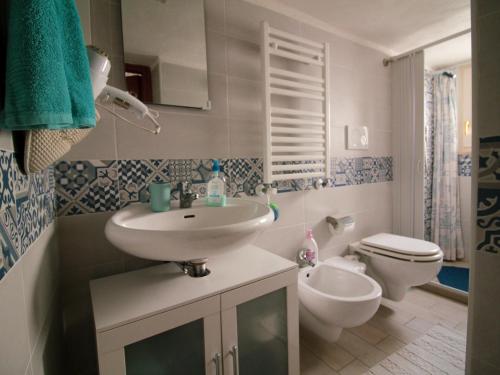 Koupelna v ubytování B&B U Mare Mio