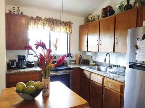 Η κουζίνα ή μικρή κουζίνα στο Hawaiian Ohana Home