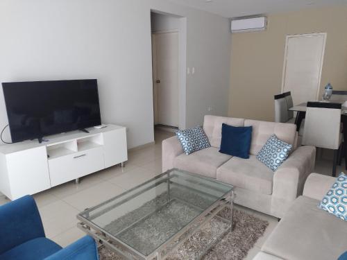 TV a/nebo společenská místnost v ubytování Apartamento JATUN MAMA