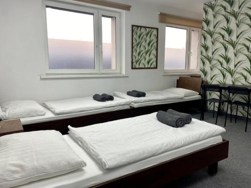 Ліжко або ліжка в номері Astra Katowice - Aparthotel