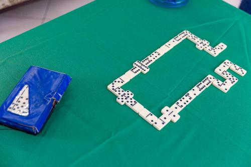 a table with a lego game controller on it at Hotel Nacional Inn Guarujá in Guarujá