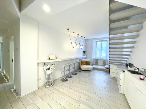 Coin salon dans l'établissement Mariarosa Suites