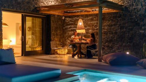 Area soggiorno di Lithi Luxury Retreat