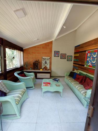 Χώρος καθιστικού στο Casa no Céu