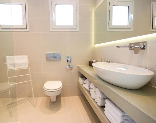 Kúpeľňa v ubytovaní Thassian Villas