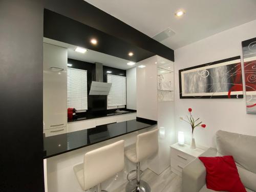 Kuchyň nebo kuchyňský kout v ubytování Precioso Apartamento Parque Picasso !!!