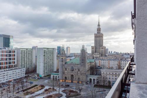 Výhľad na mesto Varšava alebo výhľad na mesto priamo z privátu
