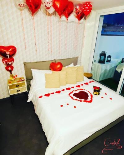 Postel nebo postele na pokoji v ubytování Castiello B&B