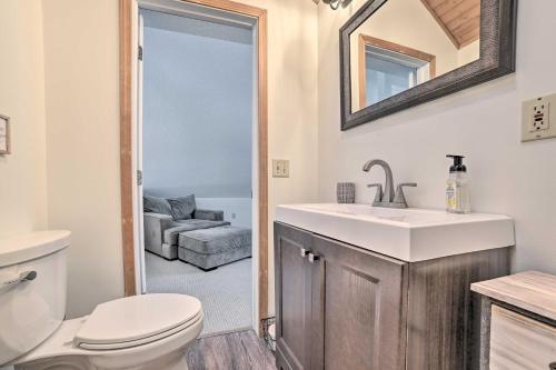 A bathroom at Harbor Springs Rental Home Swim and Boat Nearby!