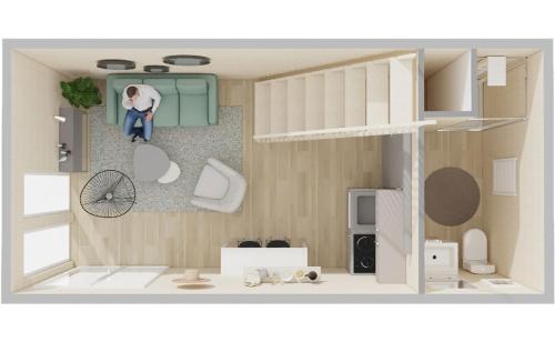 a rendering of a doll house with a bedroom at Le LODGE De La Sainte Baume in Plan dʼAups