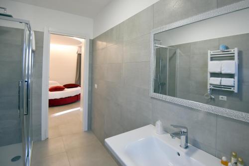 Koupelna v ubytování Agriturismo Borgo Imperiale