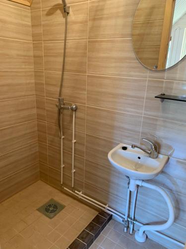 Ванна кімната в Mokko Saunahouse
