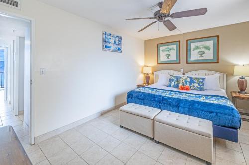 Katil atau katil-katil dalam bilik di Valley Isle 1108B condo
