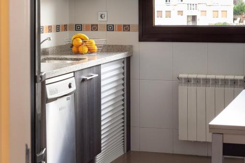 a kitchen with a sink and a dishwasher at AH El Rincón del Condado VUT2805AS in Noreña