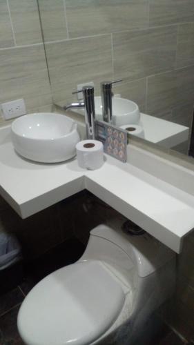 Hotel Laureles Parkにあるバスルーム