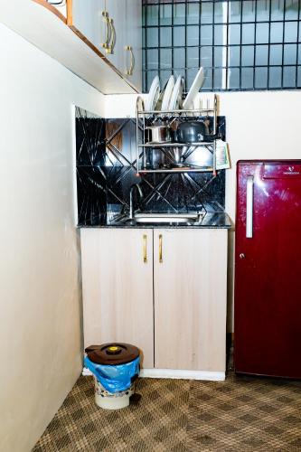 Kuchyň nebo kuchyňský kout v ubytování Silu Homes by Hostmandu