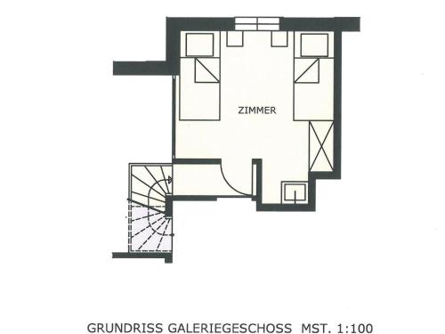 a floor plan of the ground floor of a house at Apartment Haus Bergsonne by Interhome in Saas-Almagell