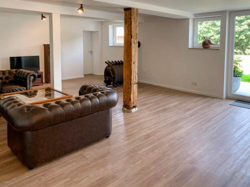 Televisyen dan/atau pusat hiburan di Apartment Langeoog by Interhome
