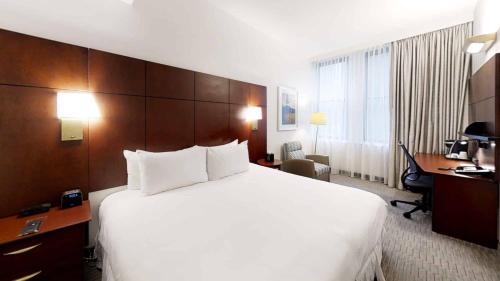 Katil atau katil-katil dalam bilik di Club Quarters Hotel Wacker at Michigan, Chicago