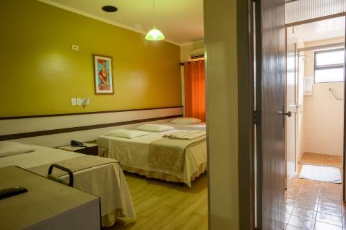 Ένα ή περισσότερα κρεβάτια σε δωμάτιο στο Seibt Palace Hotel