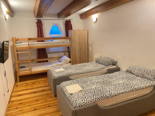 Postel nebo postele na pokoji v ubytování Hostel Białystok Centrum