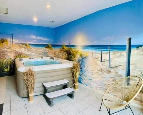 Gîte \"Aux portes de la baie\" avec jacuzzi 6 pers