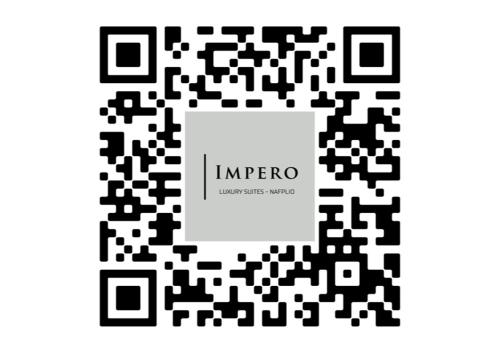 a black and white rectangle with a label in the middle at Impero Nafplio Hotel & Suites in Nafplio