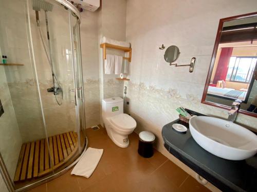 Koupelna v ubytování Sapa Garden Hotel