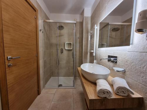 Koupelna v ubytování Hotel Punta San Francesco