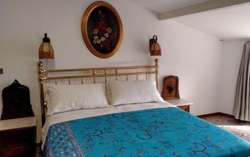 Un pat sau paturi într-o cameră la Casa di Anna