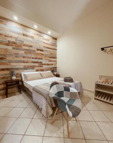 Кровать или кровати в номере Agriturismo Tenuta Carrino