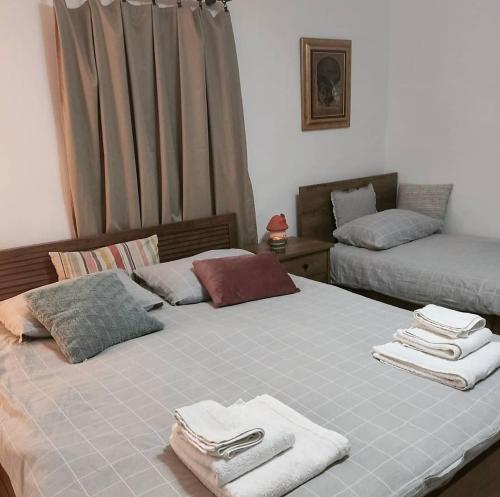 מיטה או מיטות בחדר ב-Amanet House Zasavica