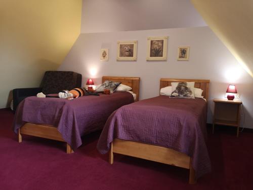 Postel nebo postele na pokoji v ubytování Hotel Senlīči
