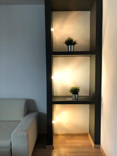 Χώρος καθιστικού στο Jaszczurowa Apartament II