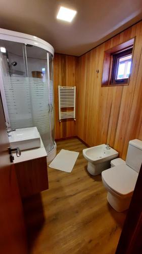 Koupelna v ubytování Departamento 3 ambientes súper cálido, en el centro de SMA. 19V4