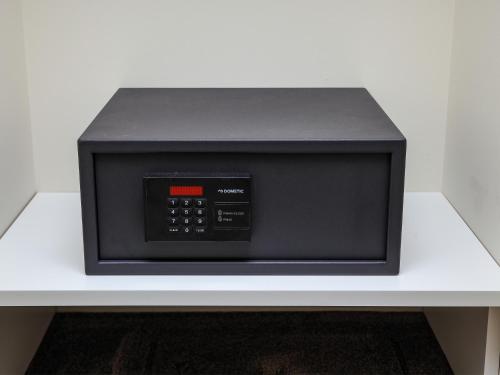 a microwave oven sitting on top of a table at Hotel Muso in Kyoto