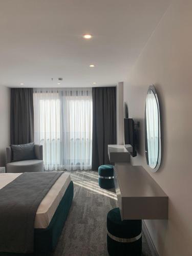 Katil atau katil-katil dalam bilik di Pera Bosphorus Hotel