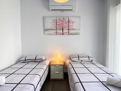 Posteľ alebo postele v izbe v ubytovaní Casa Los Tejares Casasol