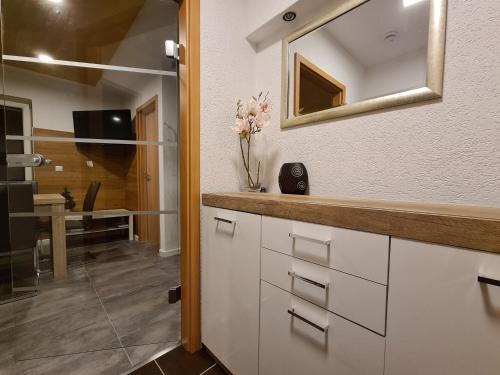 Vannas istaba naktsmītnē Exklusive moderne 2 Zi. Wohnung in ruhiger Lage