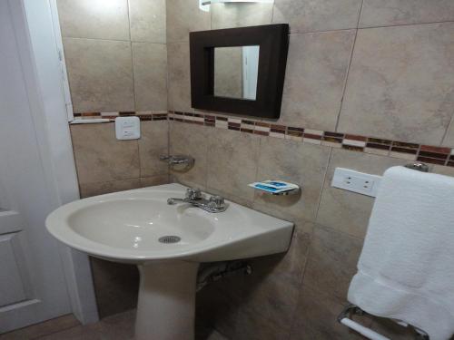 Koupelna v ubytování Hotel Rincón Escandinavo