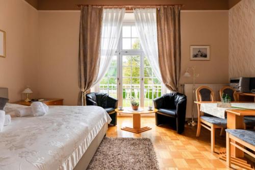 Ένα ή περισσότερα κρεβάτια σε δωμάτιο στο Apartment Vila Golf