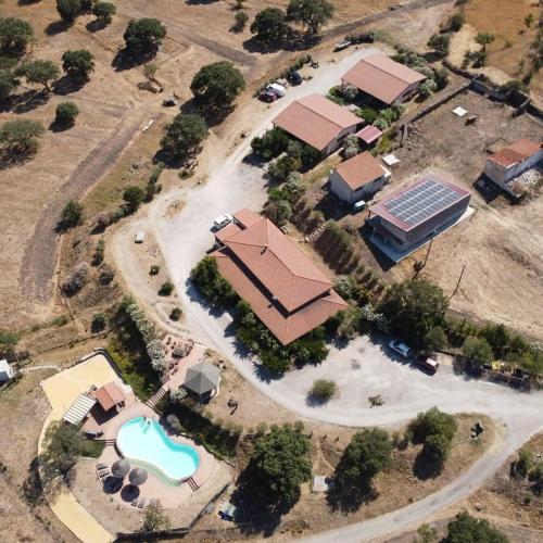 Letecký snímek ubytování Agriturismo Pedru Caddu