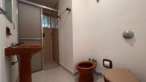 Ένα μπάνιο στο Amplo e confortável em Pitangueiras