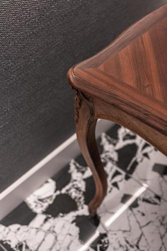 a wooden bench sitting on top of a floor at Silo Luxury Rooms in Nafplio