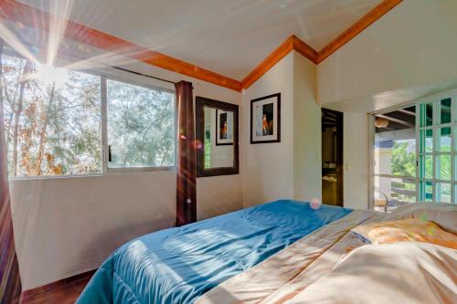 Un pat sau paturi într-o cameră la Casa Jacobina Tepoztlán