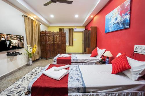 Ένα ή περισσότερα κρεβάτια σε δωμάτιο στο Celso's Home Stay