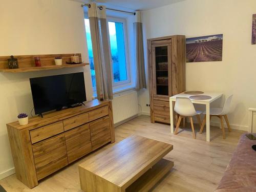 Et tv og/eller underholdning på Urocze mieszkanko